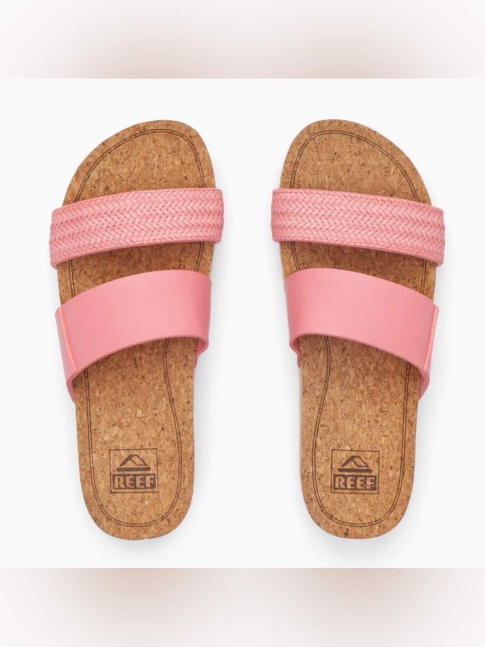 Reef Cushion Vista Hi Pink Platform Arch Support Slide Sandals Women's Size 8 - Picture 16 of 16